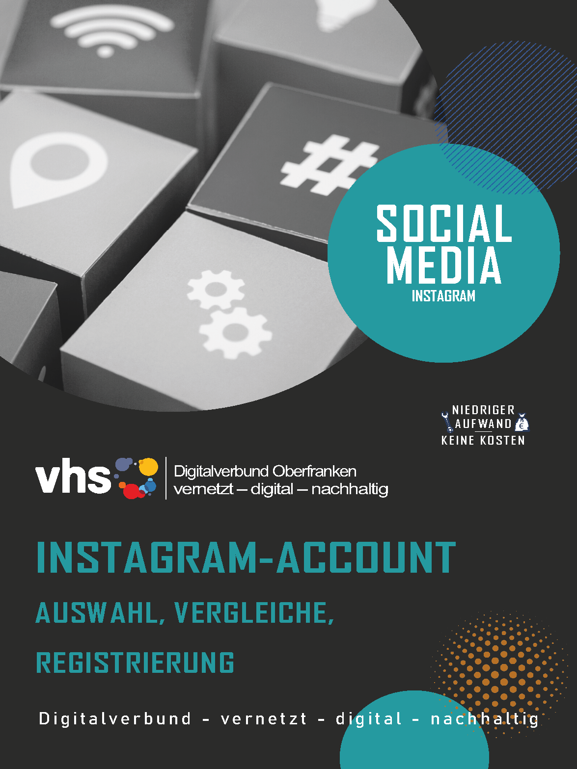 Deckblatt Marketing-Digithek: Instagram-Account: Auswahl, Vergleiche, Registrierung
