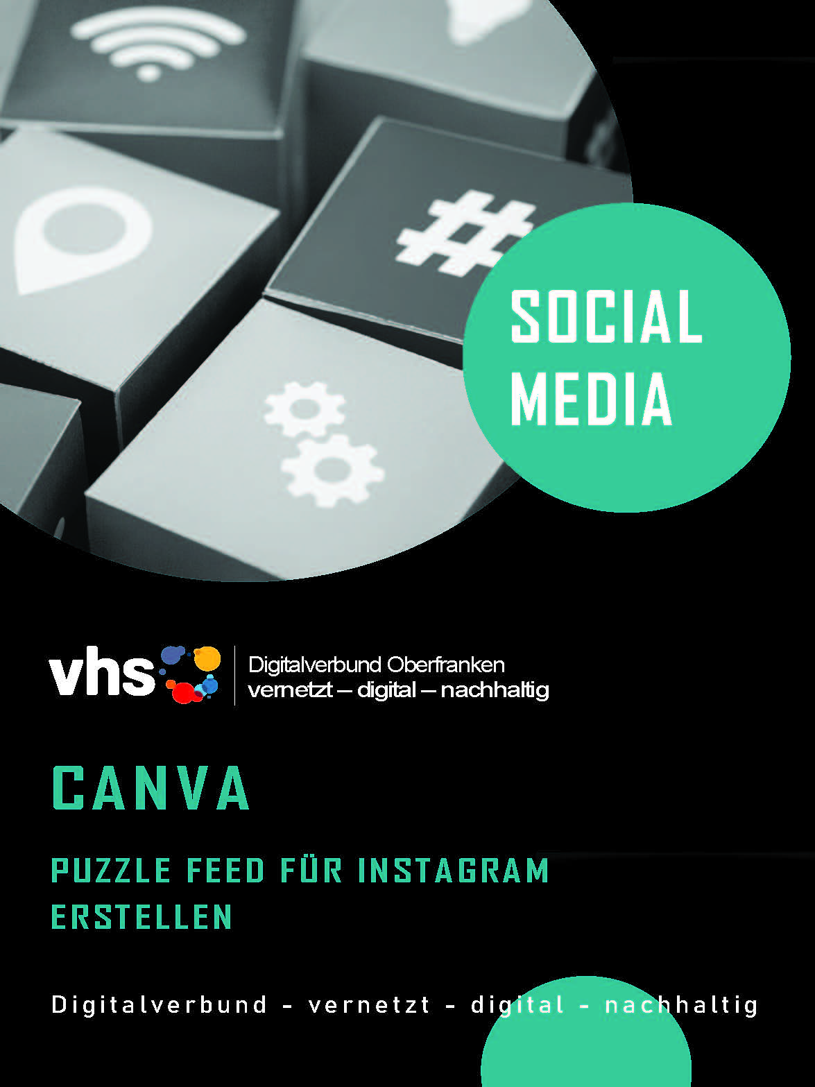 Deckblatt Marketing-Digithek: Canva: Puzzle Feed für Instagram erstellen
