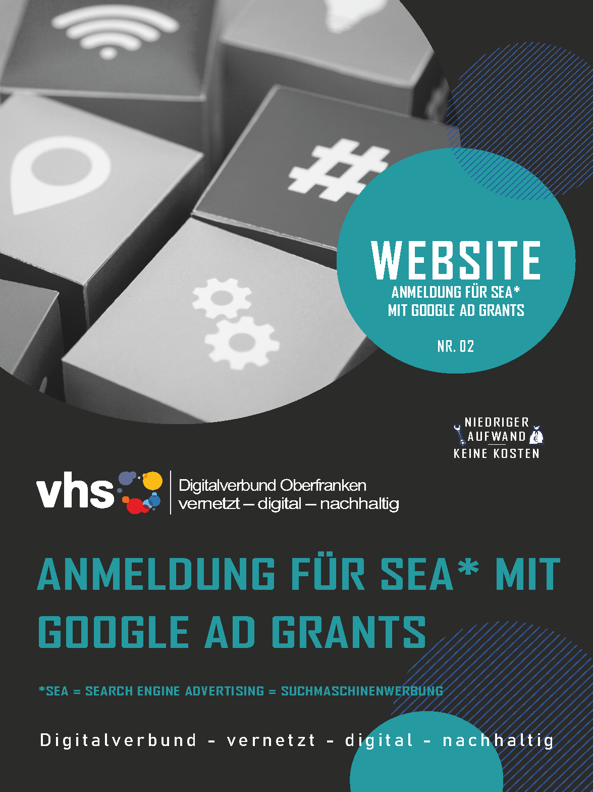 Deckblatt Marketing-Digithek: Google Ad Grants Nr. 2 Anmeldung