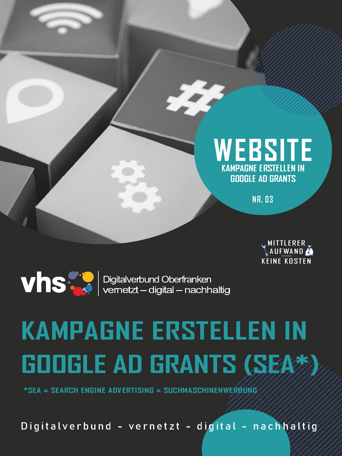 Deckblatt Marketing-Digithek: Google Ad Grants Nr. 3 Kampagne erstellen