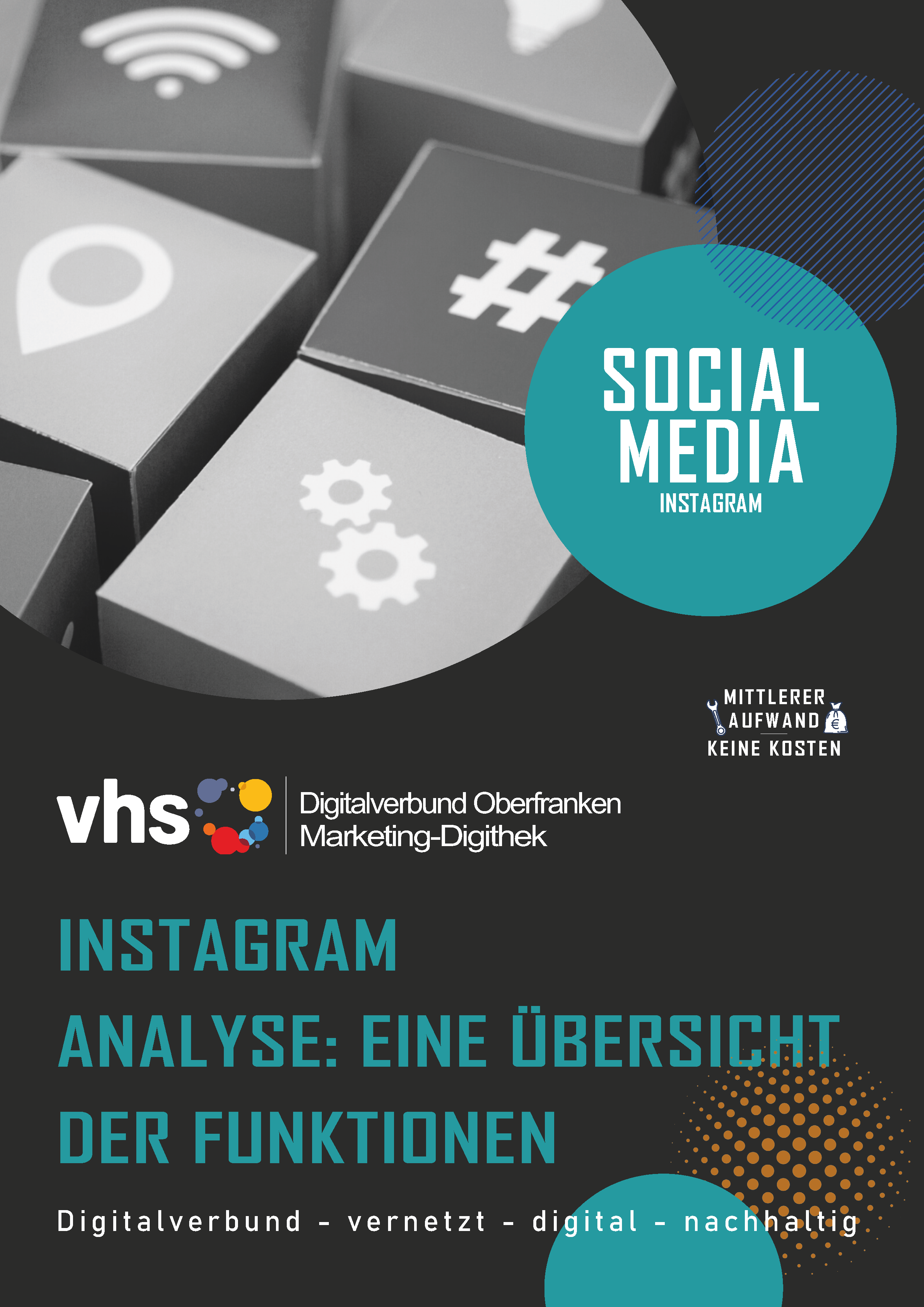 Deckblatt Marketing-Digithek: Instagram-Analyse - eine Übersicht der Funktionen