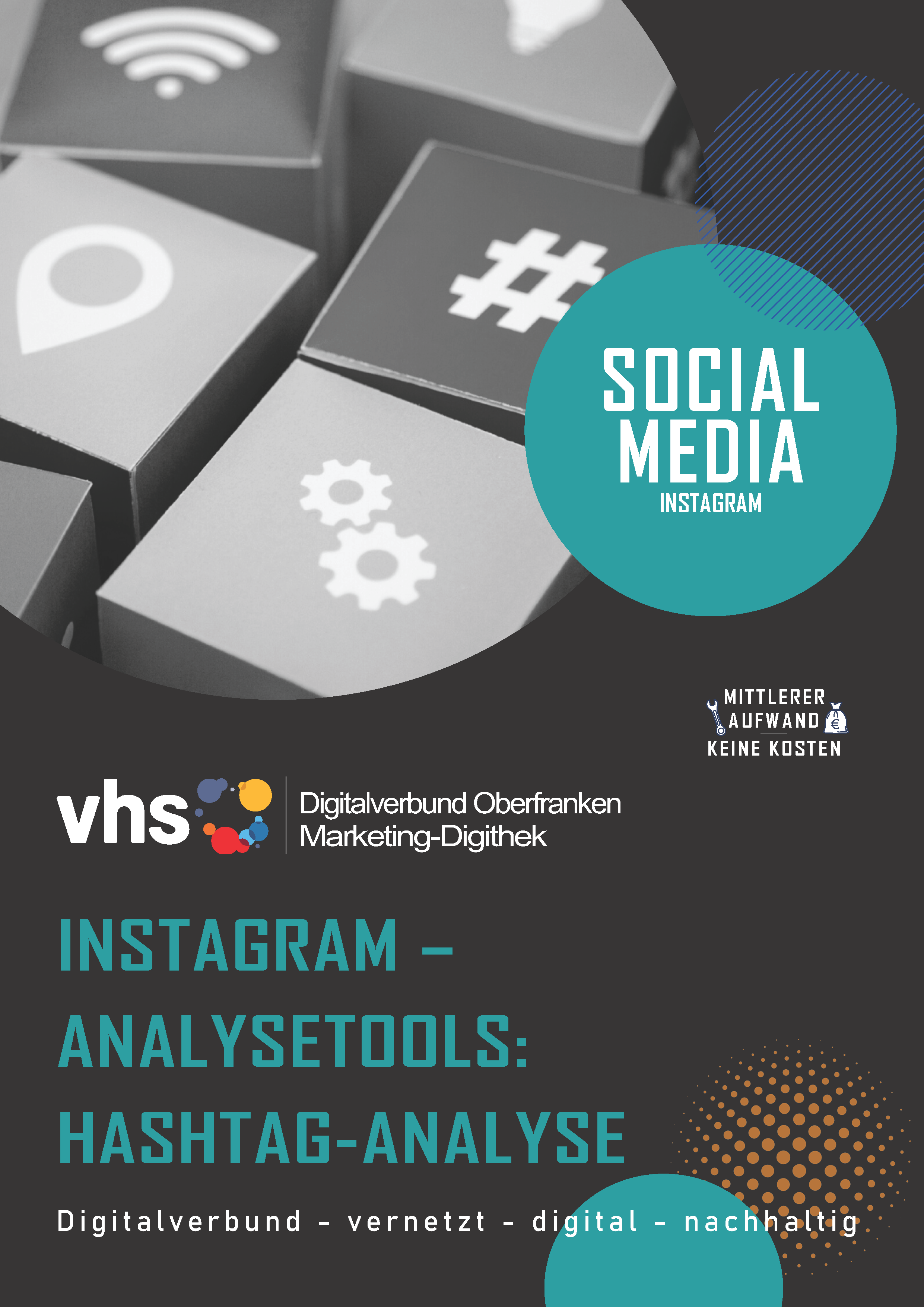 Deckblatt Marketing-Digithek: Instagram-Analysetools Hashtags