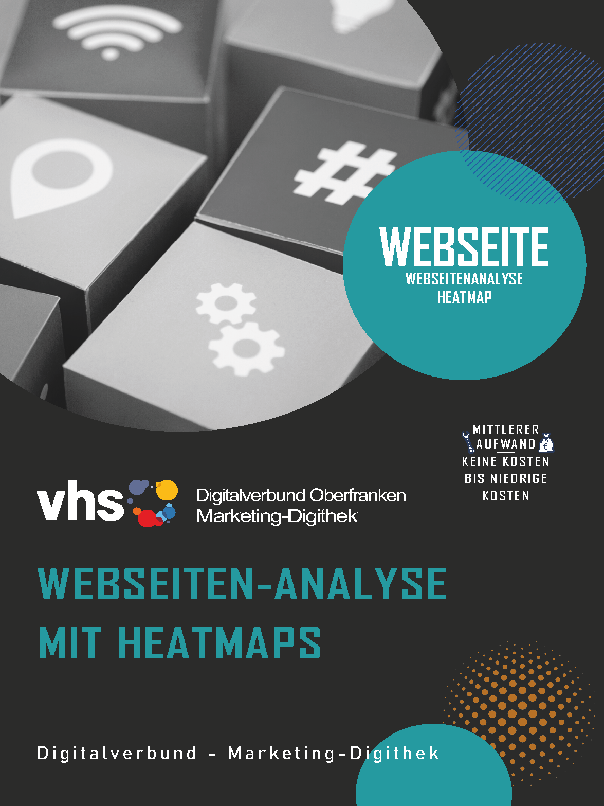 Deckblatt Marketing-Digithek: Webseitenanalyse mit Heatmaps